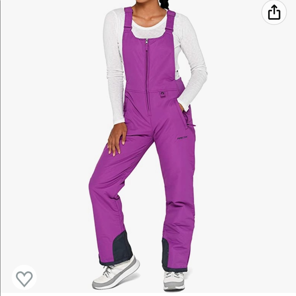 Arctix purple ski bib